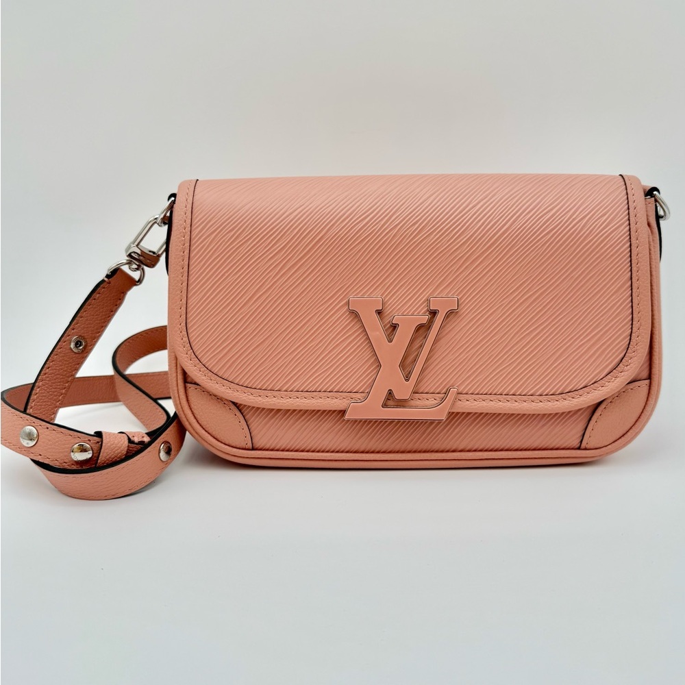 Louis Vuitton Peach/Pink Epi Buci Leather Crossbody Bag